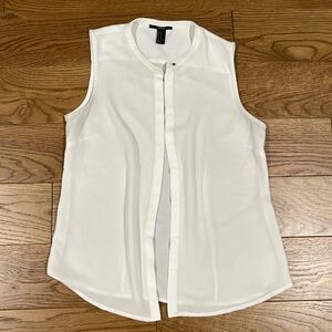 Women’s White Forever 21 Blouse Size Medium